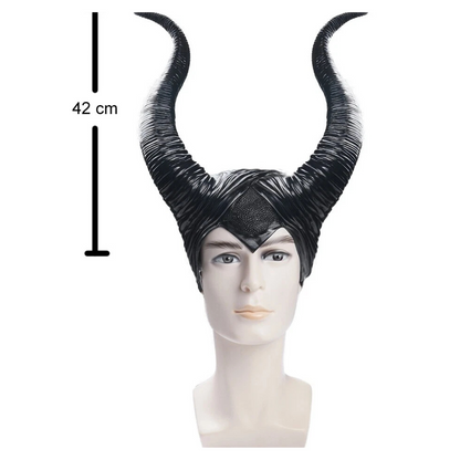 Halloween Headpiece Evil Disney Fairy Queen Hat Ladies Maleficent Horns Headwear