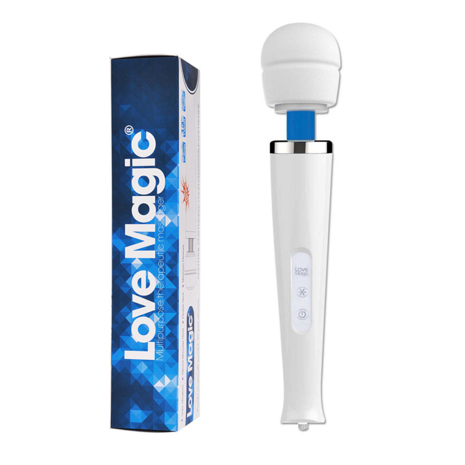 Corded Wand Body Personal Massager 30Mode Love Magic For Pain Relief White
