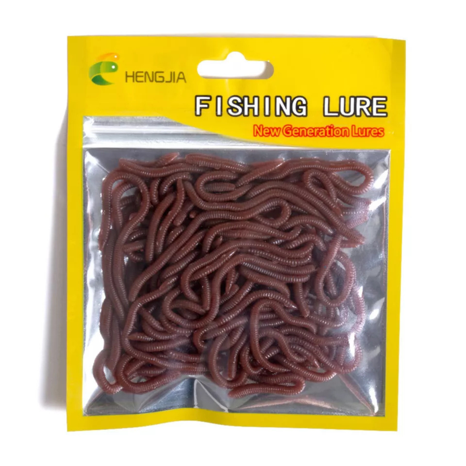 50x Soft Earthworm Fishing Bait 8cm Worm Lures Grub Simulation Tackle Red