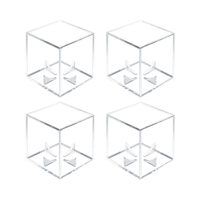 UV Baseball Cube 4x Acrylic Protected Display Case Clear Showcase Storage
