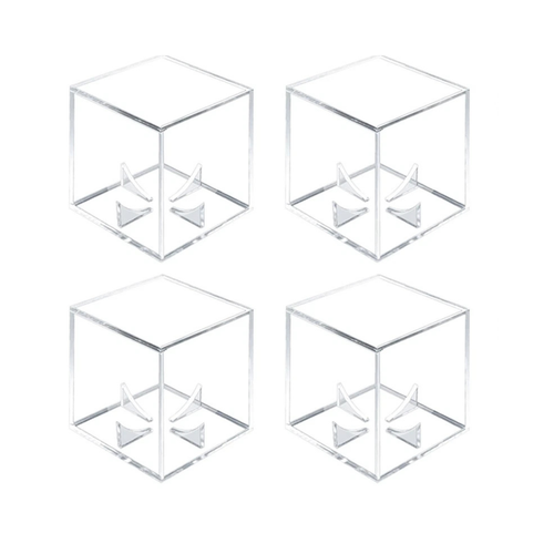 UV Baseball Cube 4x Acrylic Protected Display Case Clear Showcase Storage