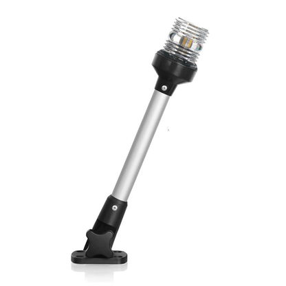 LED 12 Inch Fold Down Boat Stern Anchor Light Marine Fishing Navigation Lamp