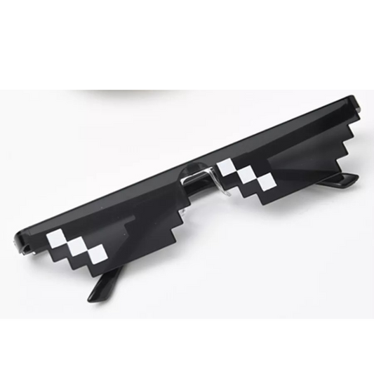Pixel Glasses Cool Fashion Goggles Thug Life Sunglasses Small One Row