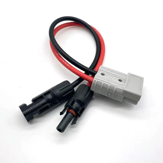 Adaptor Connector 50 AMP Anderson Plug to Solar Panel Cable Y 30cm 4mm²