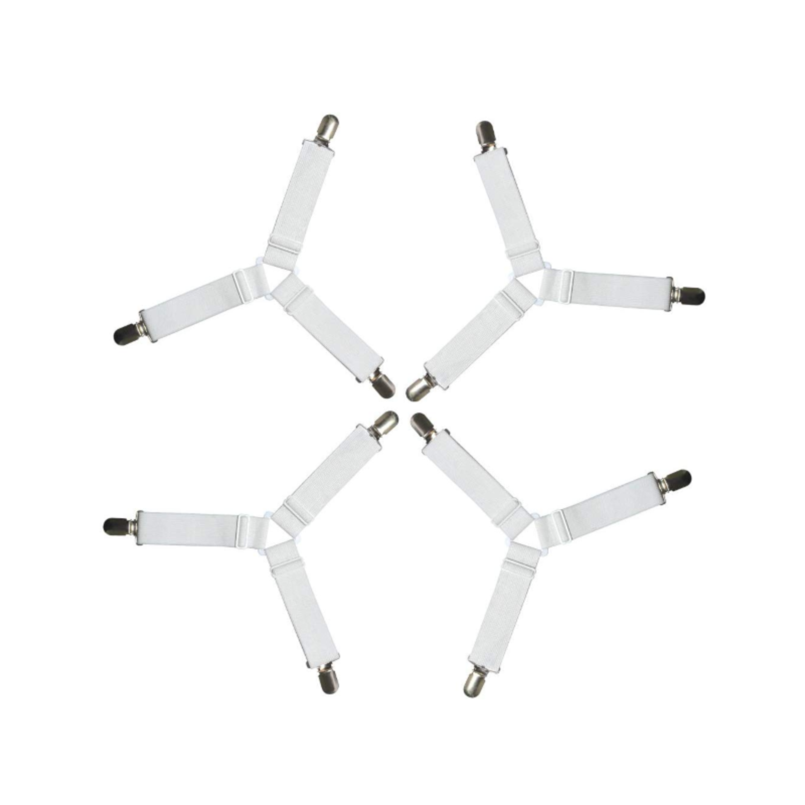 Suspender Straps Mattress Holder 4PCS Triangle Bed Sheet Grippers Clips