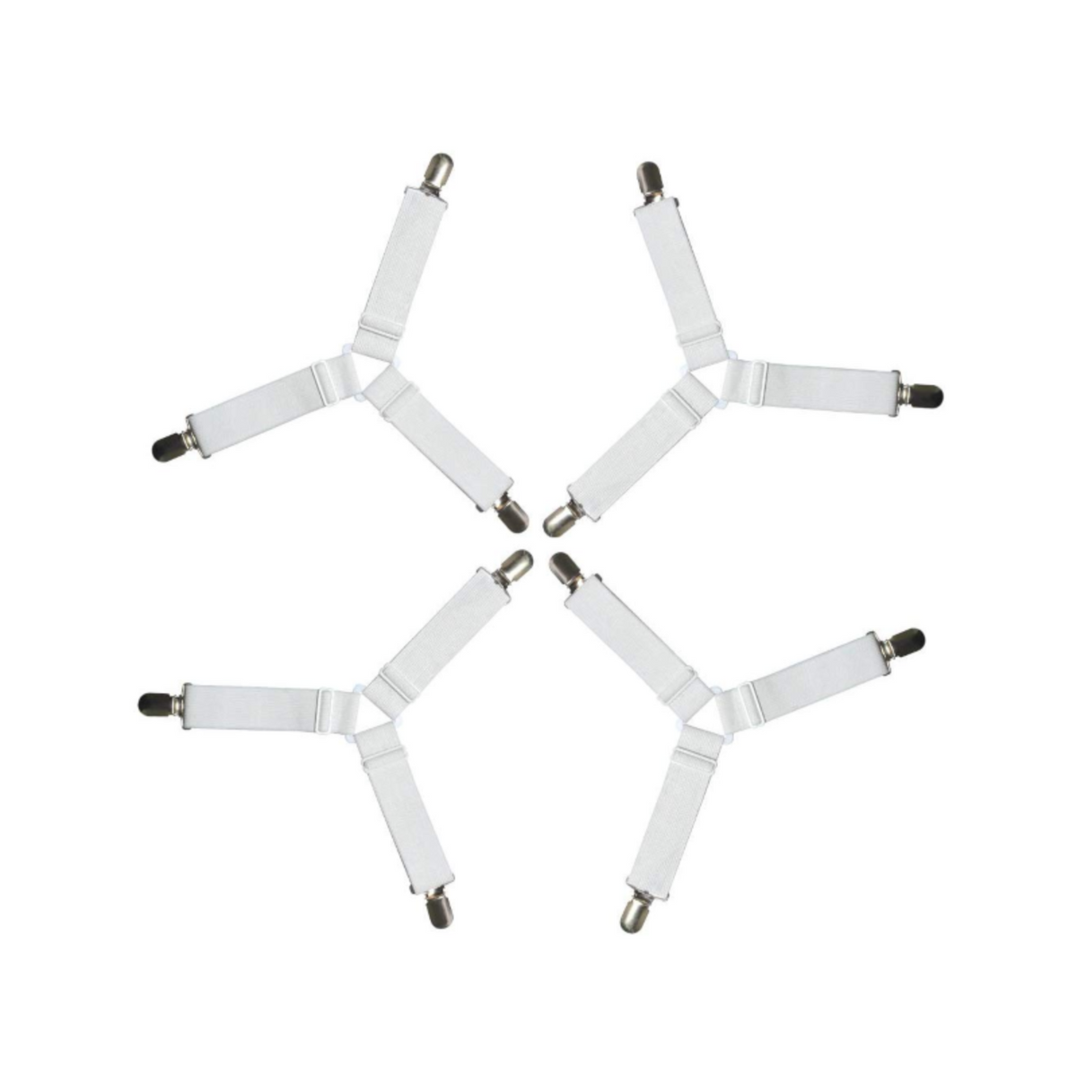 Suspender Straps Mattress Holder 4PCS Triangle Bed Sheet Grippers Clips