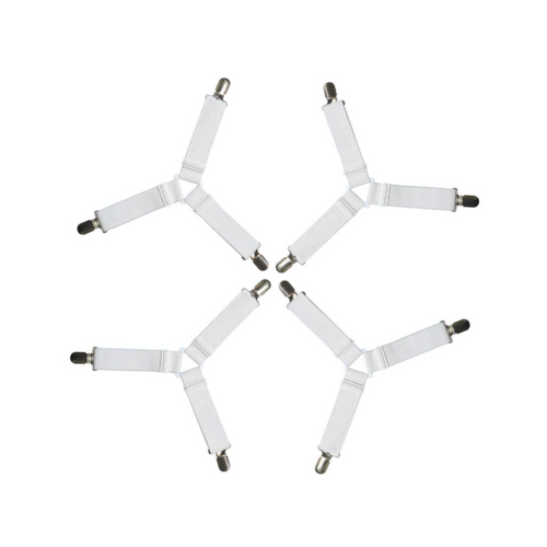 Suspender Straps Mattress Holder 4PCS Triangle Bed Sheet Grippers Clips