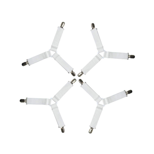 Suspender Straps Mattress Holder 4PCS Triangle Bed Sheet Grippers Clips