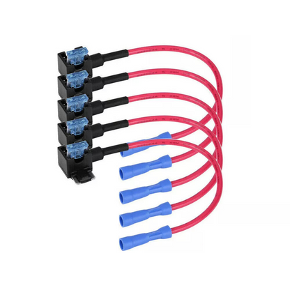 Fuse Box Holder 12V Low Profile 5PCS Add A Circuit Fuse Tap Car Mini Micro Blade