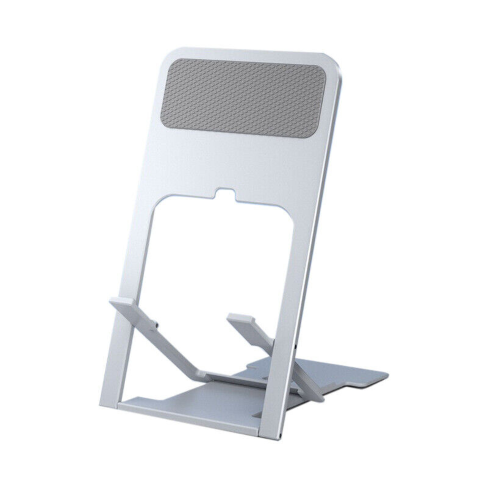 iPhone iPad Tablet Mount Adjustable Stand Holder Desk Mobile Phone Silver