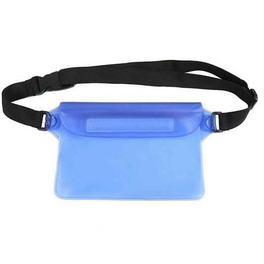 Swimming Boating Dry Phone Pouch Waterproof Waist Belt Bum Bag Beach Blue