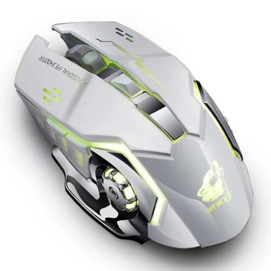 Optical RGB Backlit Wireless Gaming Mouse Ergonomic Recharge PC Laptop Desktop
