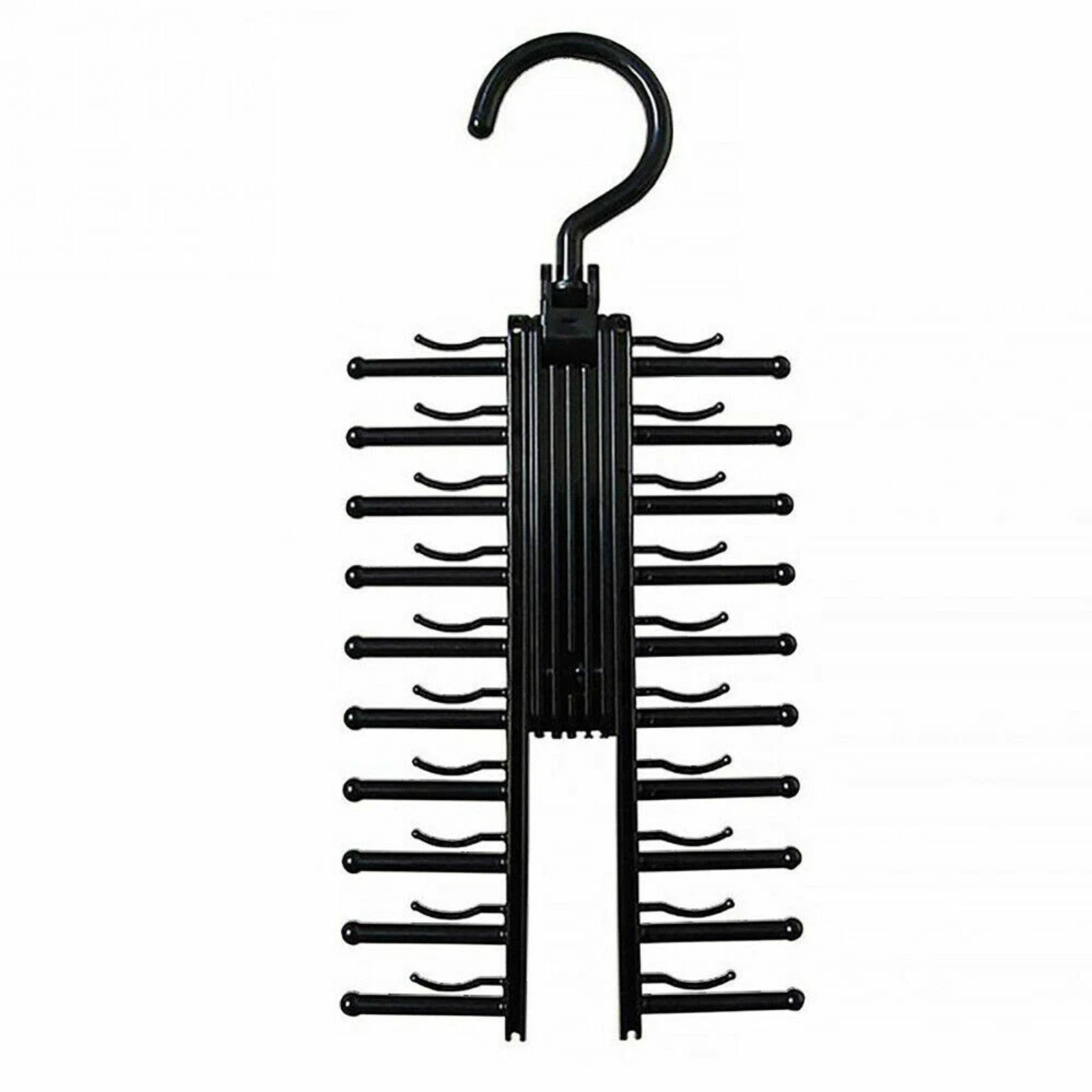 Rack Holder Compact Belt 360° Rotating Adjustable 20 Tie Home Hanger 1x