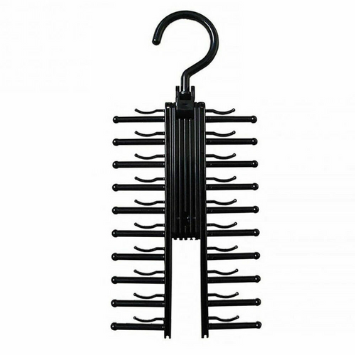 Rack Holder Compact Belt 360° Rotating Adjustable 20 Tie Home Hanger 1x