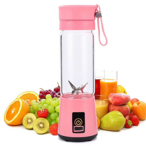 Portable USB Electric Fruit Juicer Rechargeable Smoothie Blender Travel Bottle