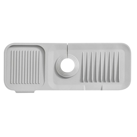 Grey Sink Draining Pad Silicone Faucet Mat For Kitchen Sink - Splash Guard