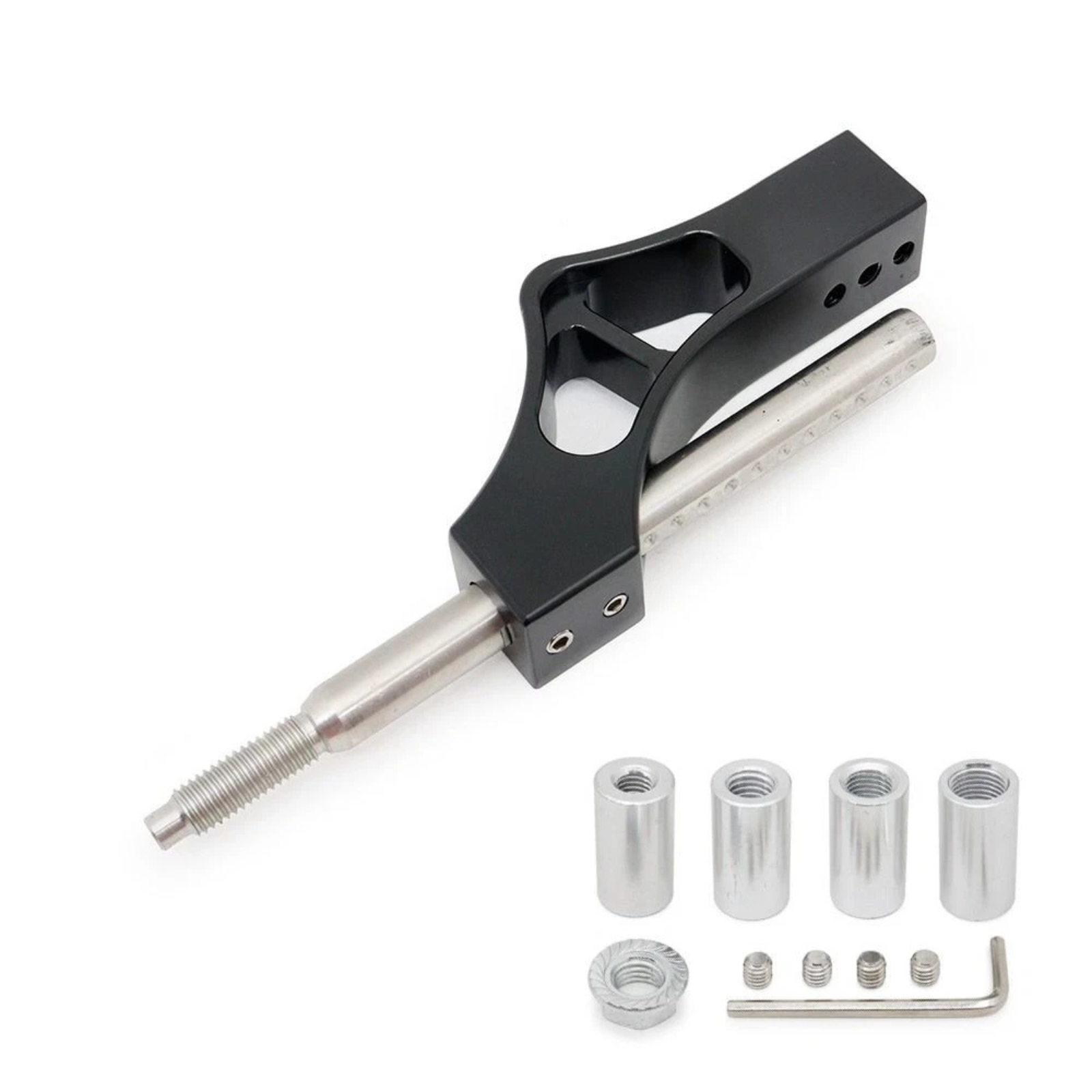 Black Aluminium Gear Shift Knob Multicolor Extension Car Upgrade Part