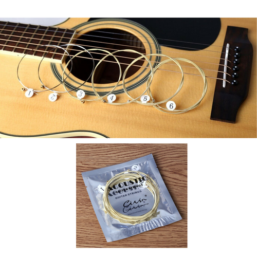 Steel Premium Light Universal 6 Pcs Acoustic Music Guitar Strings
