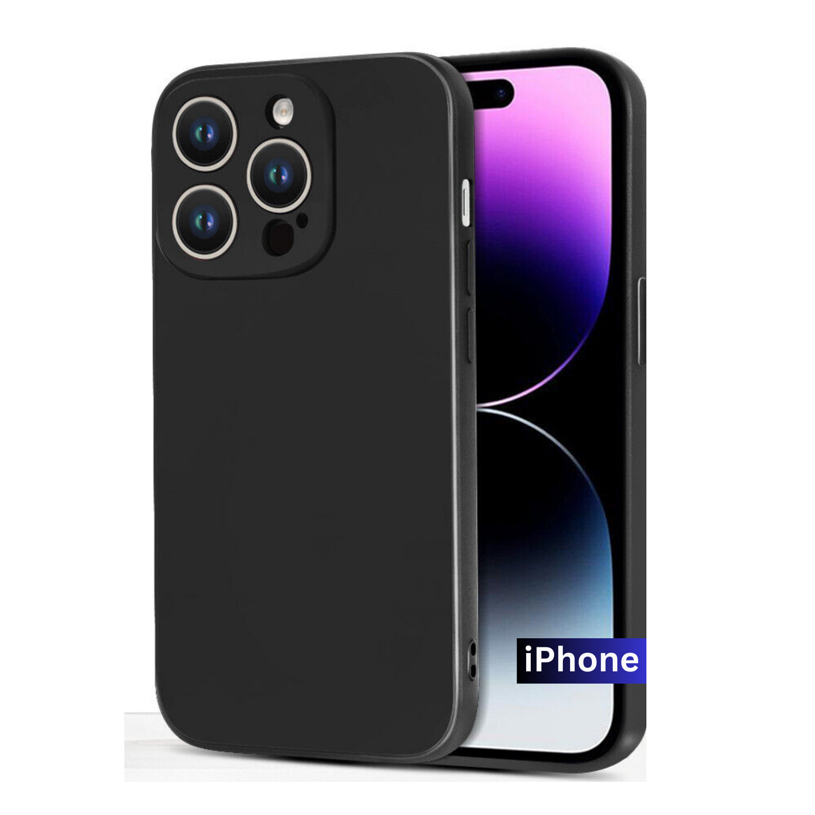 Case Cover For Apple Shockproof Silicone Case iPhone 15 Pro Max Black
