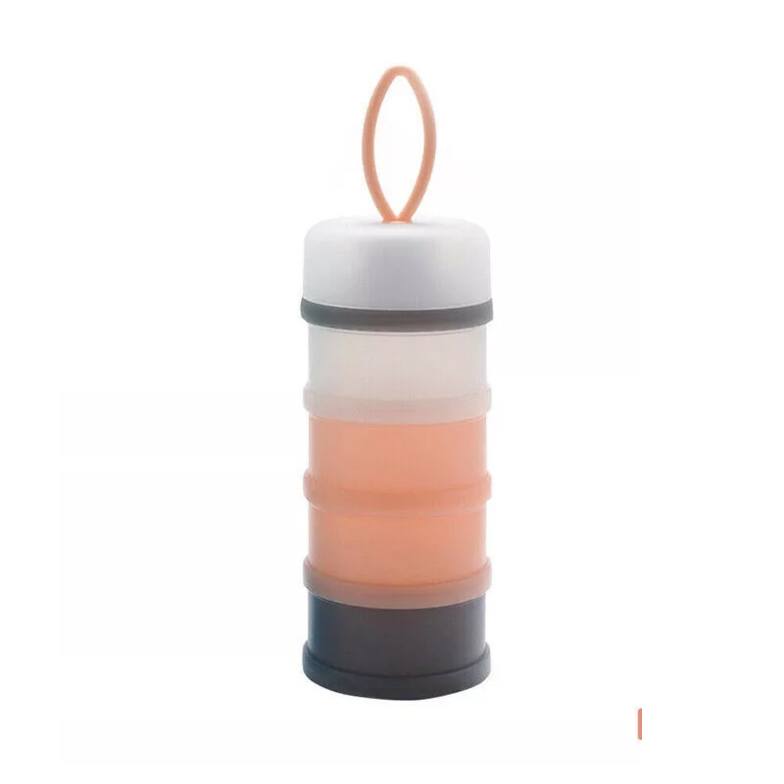 4 Layers Bottle Container Food Storage Box Baby Milk Powder Dispenser Pink