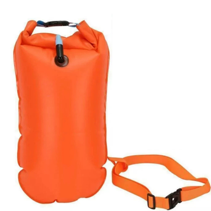 Inflatable Open Water Swim Buoy Air Dry Bag Float Storage
