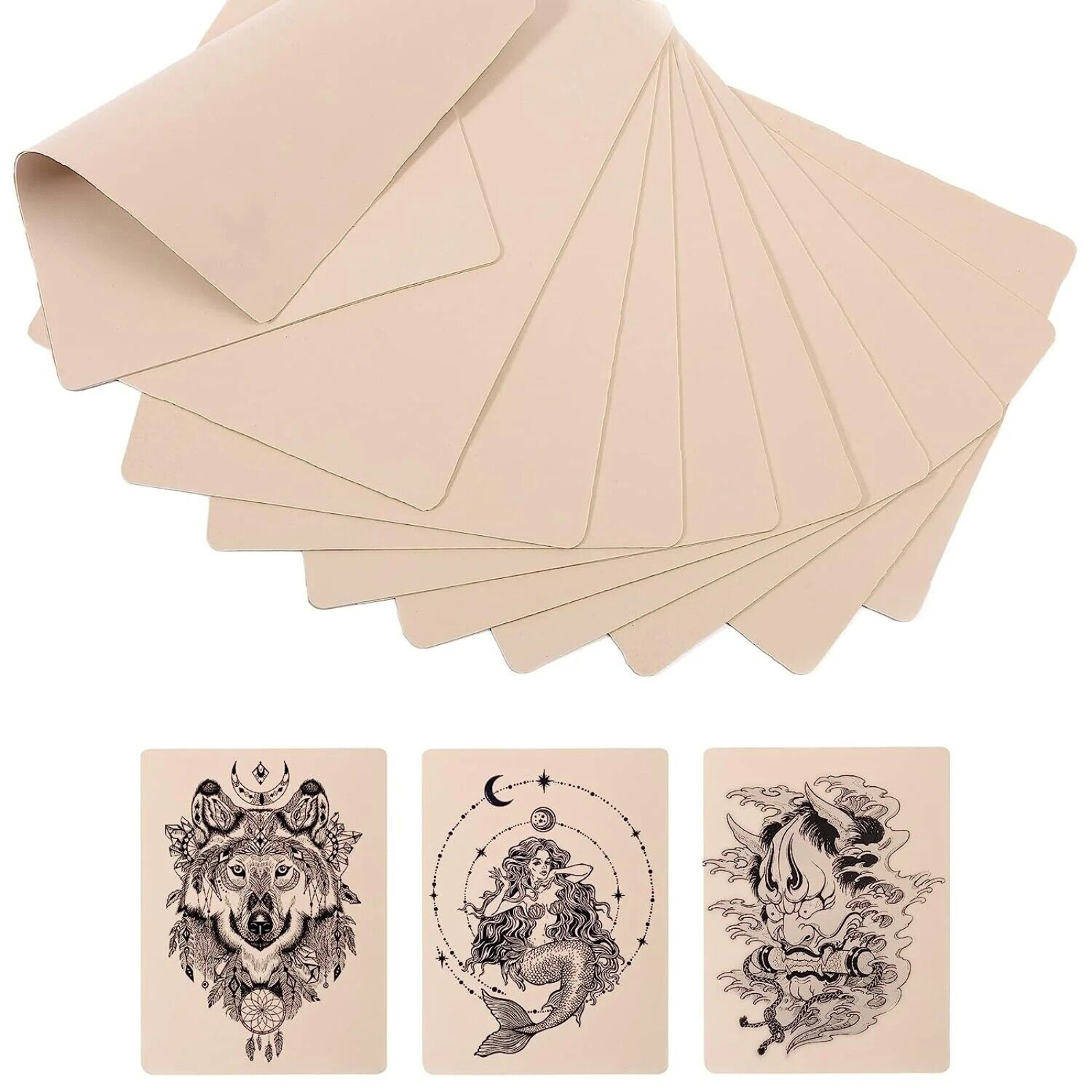 25pcs Double Sides Silicone Tattoo Skin Fake Practice Eyebrow Art For Beginner