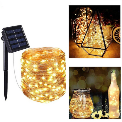 Outdoor Garden Christmas Party Decor Gift  LED Solar Fairy String Lights