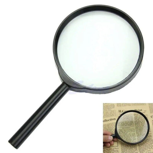 Handheld Magnifier Optical Clarity Loupe Reading 10cm Large Magnifying Glass