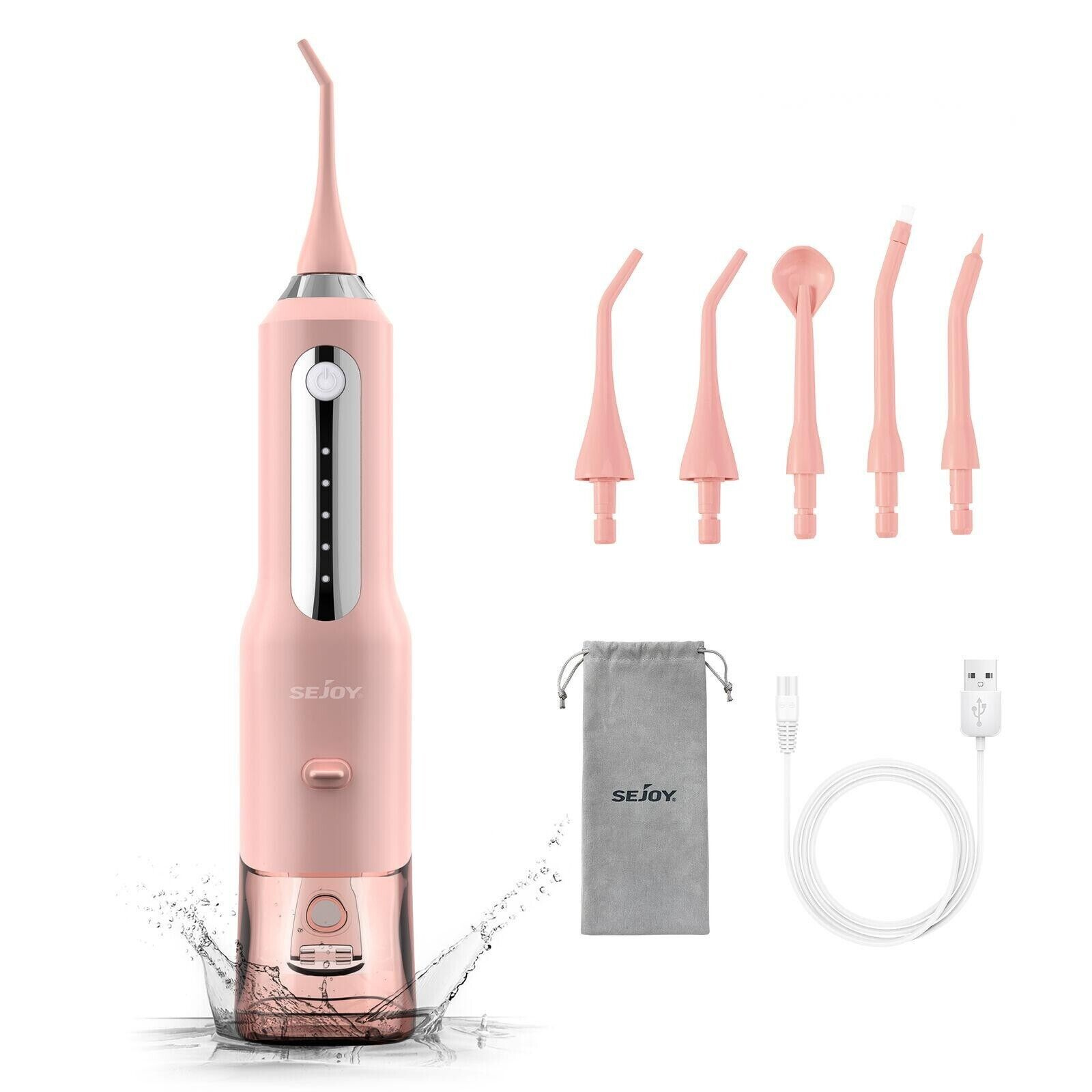 5 Tips Dental Floss Oral Irrigator SEJOY Water Flosser Water Pick Teeth Cleaner