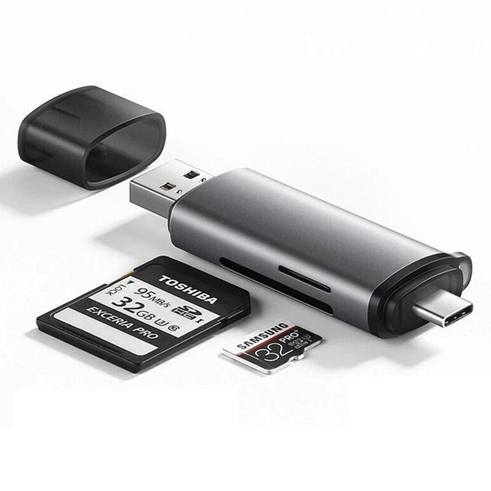 Memory Card Reader USB-C OTG Adapter SD TF Micro For iPhone Samsung Laptop