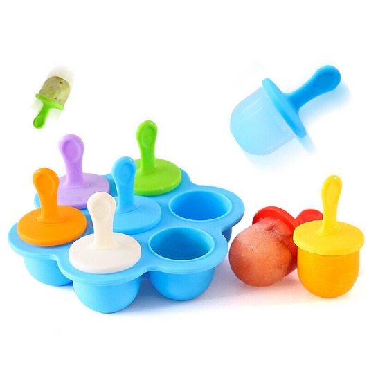 DIY Ice Cream Popsicle Molds Soft Silicone Baby Kids Summer  Ice Maker Mold Tool