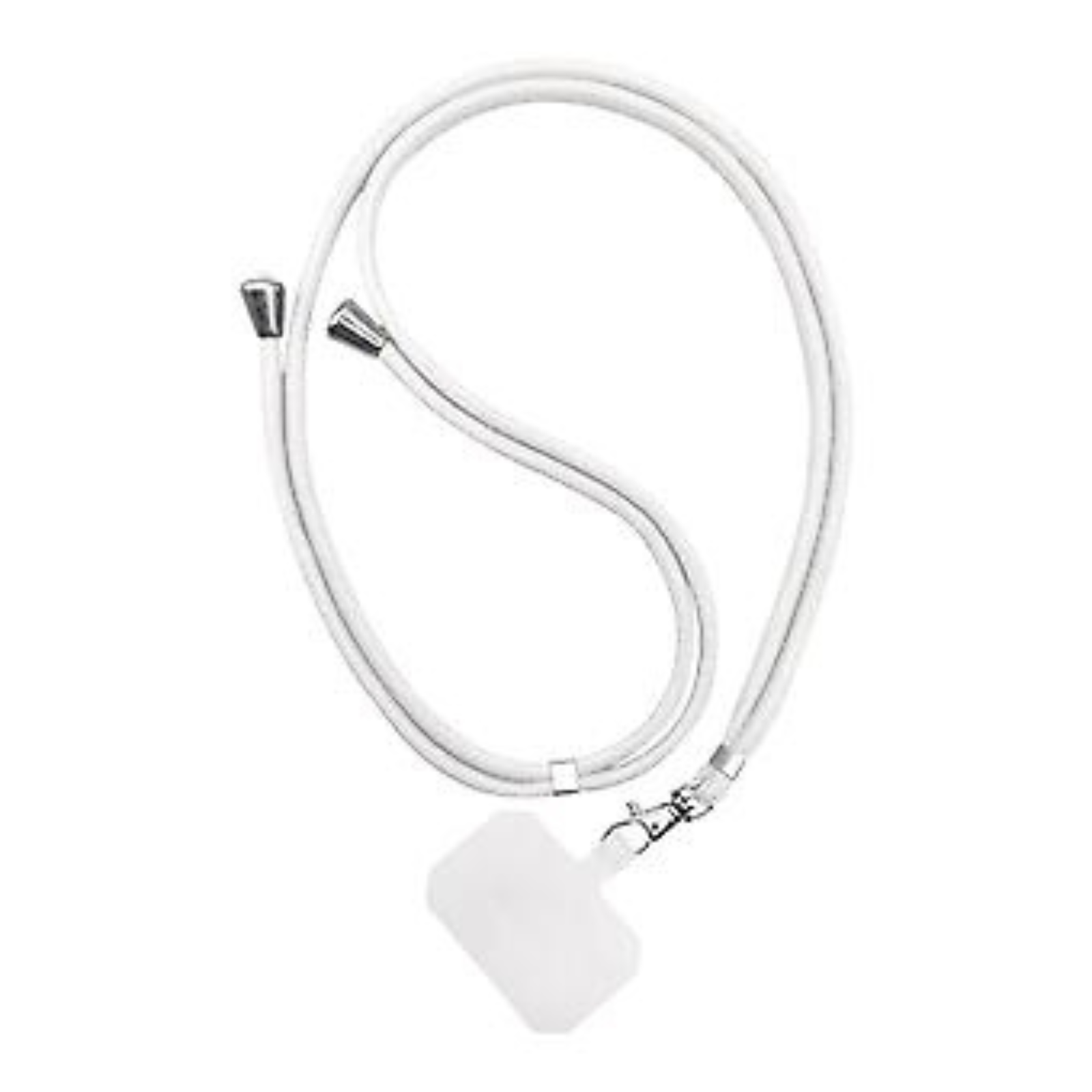 Adjustable Hanging Neck Strap With Patch Fashion White Universal Phone Lanyard