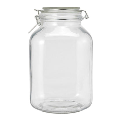 Food Preserving Jar 3L Airtight Clip Top Lid Glass Storage Jars