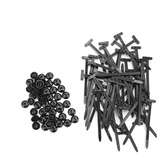 Universal Self-Locking Nylon Cable Ties 50x Durable Fastening Accessory