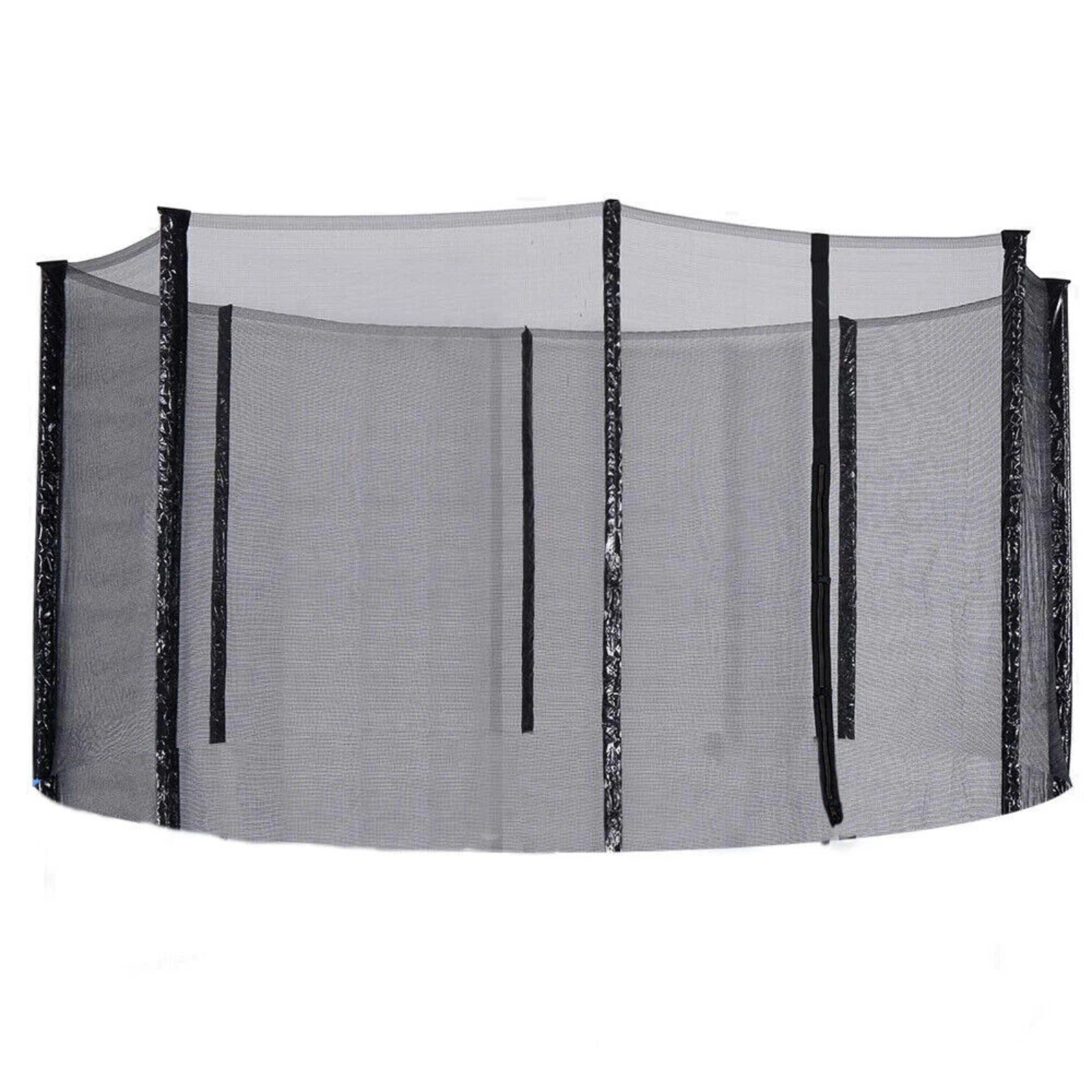 8FT Round Trampoline Enclosure Net Safety Mesh for 6 Poles Secure Bounce Zone