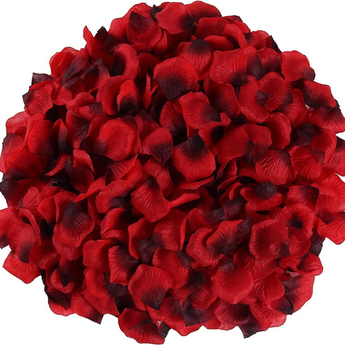 1000pcs Rose Petals Wine Red Silk Flower Wedding Event Scatters Flowers