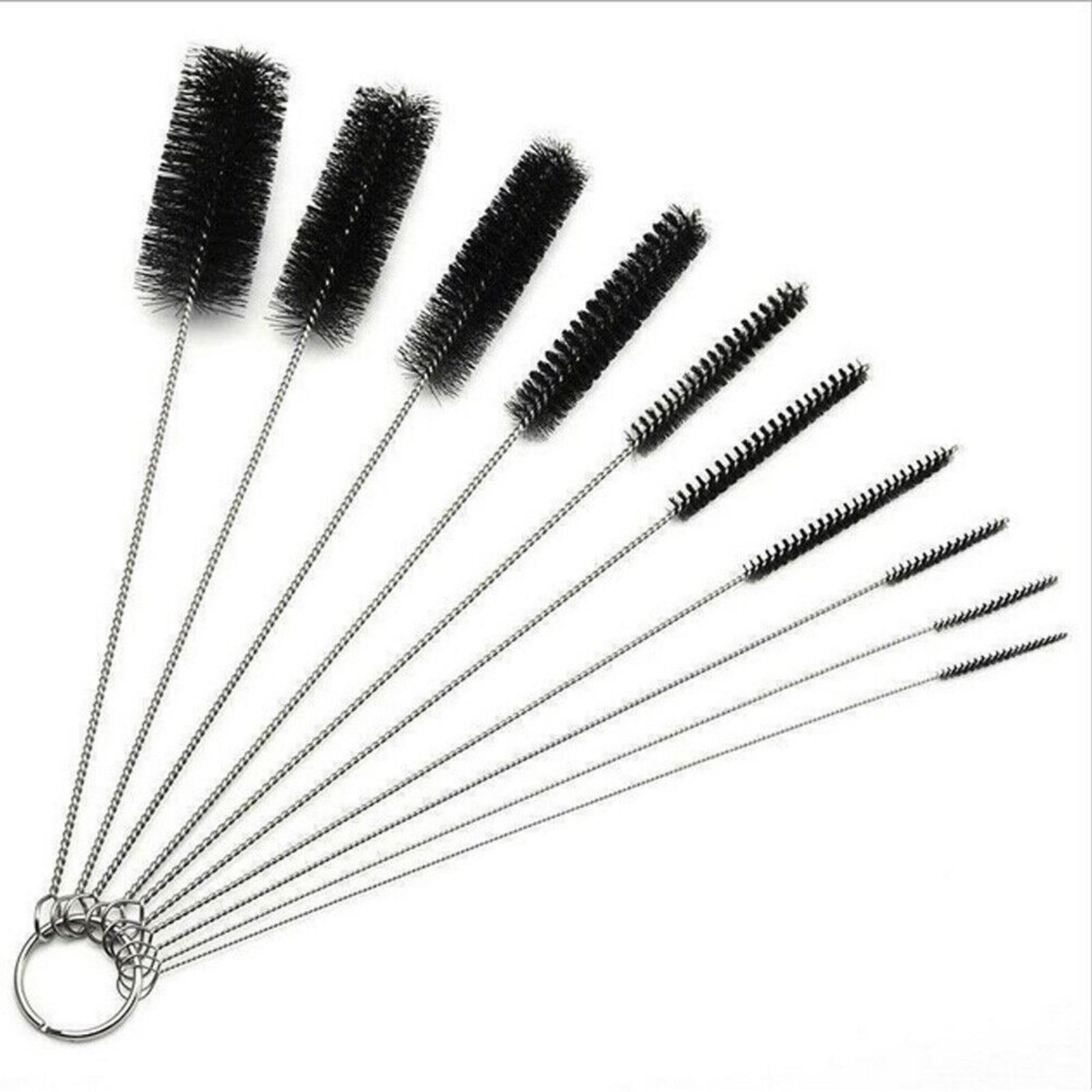 Cleaner Bottle Glass 10Pcs Nylon Straw Brush Set Tube Pipe Small Long Cleaning