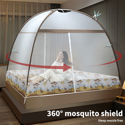 King Brown Insect Camping Protect Foldable Canopy Dome Mosquito Bed Nets