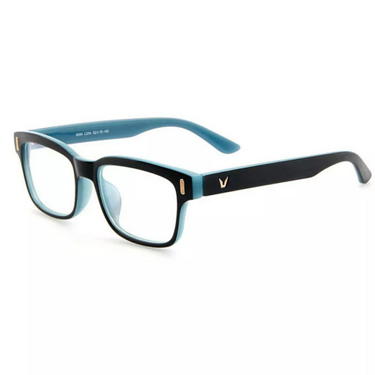 Anti UV Eyewear Glasses Gaming Anti Glare Blue Black Frame White Lenses