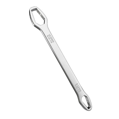 Double Head Ratchet Spanner 8-22mm Universal Torx Repair Tool Wrench Silver