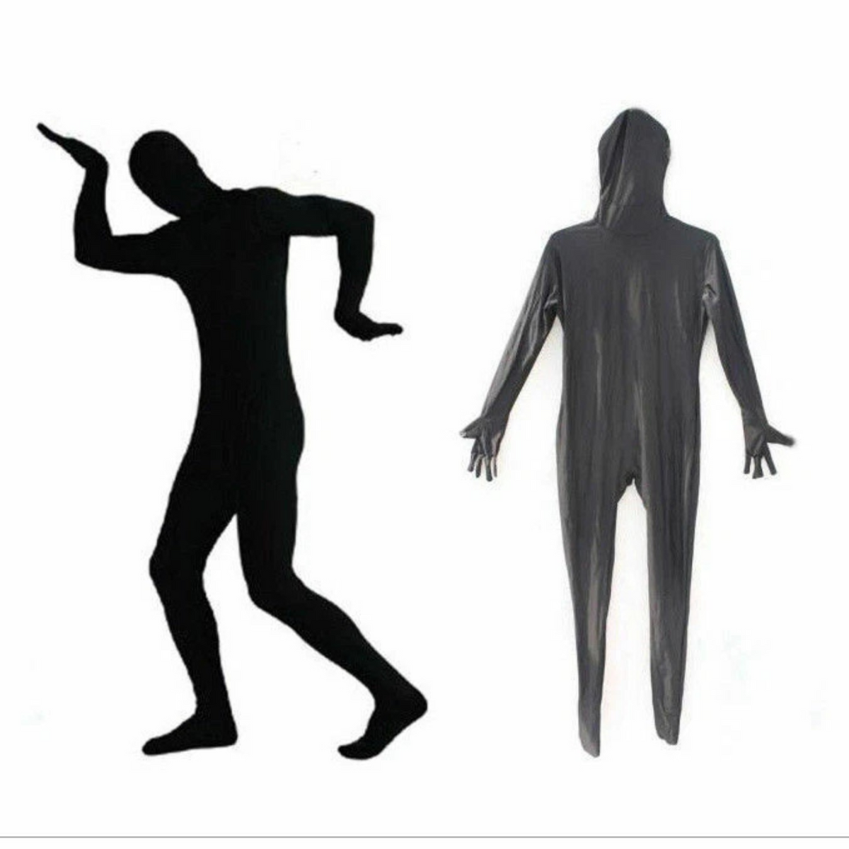 Parties Adult Spandex Costume Black Full Stretch Body