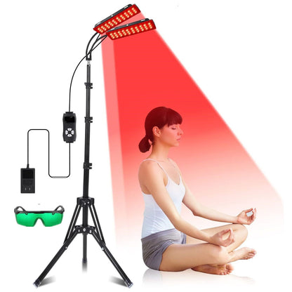 Dual Infrared Lamps 660nm Red and 850nm Near Infrared Therapy Red Light Lamp
