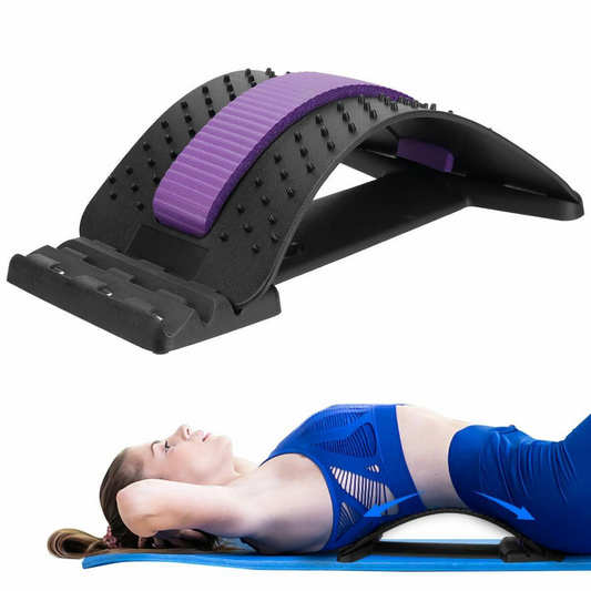 Lumbar Waist Spine Pain Relief Massager Back Stretcher Fitness Support Pickup