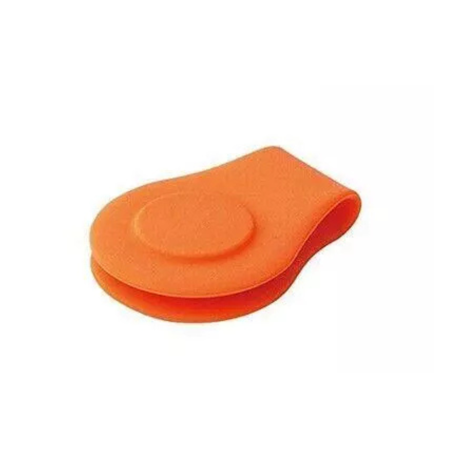 Orange Strong Magnetic Ball Marker Holder 1Pc Silicone Golf Hat Clip