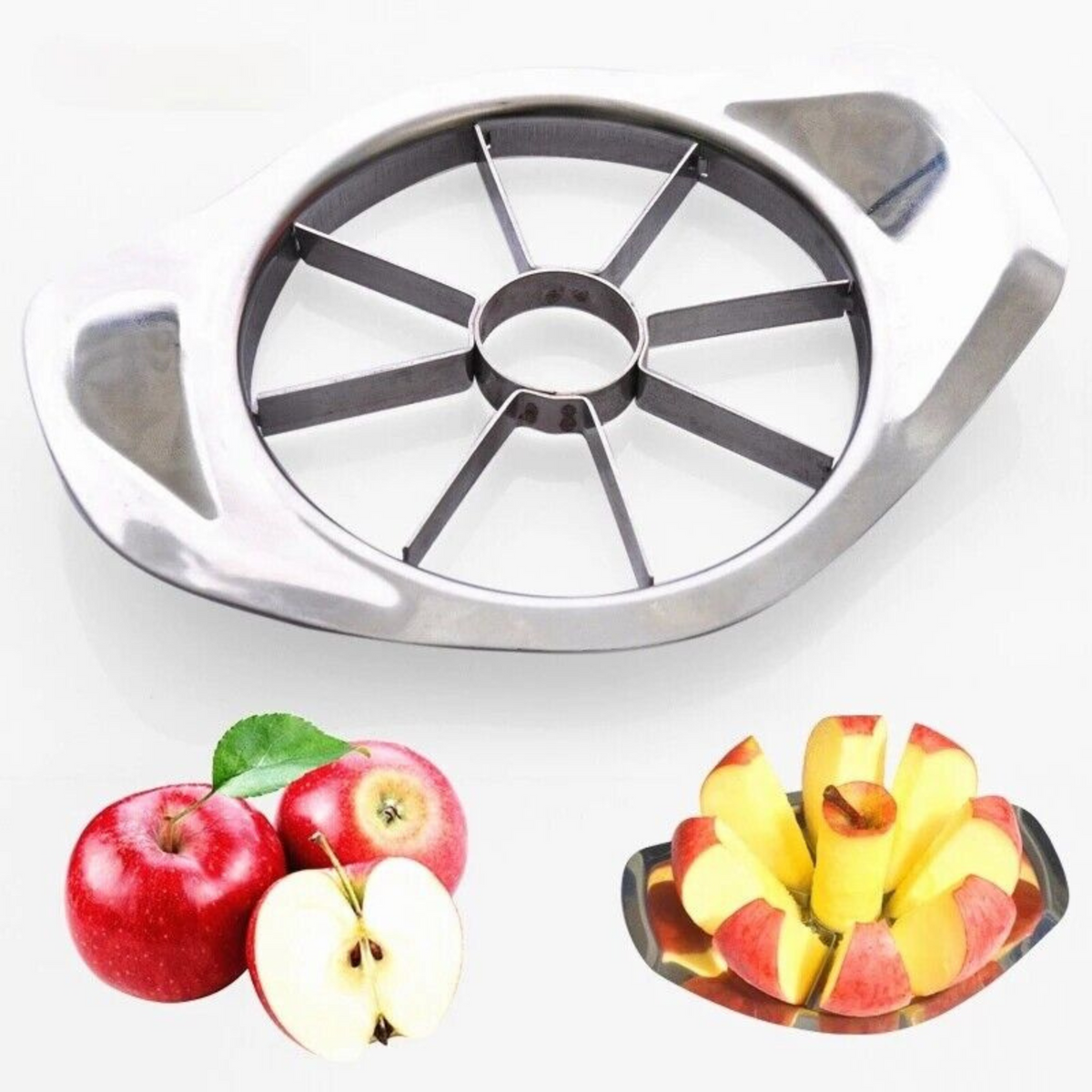 Knife Slicer Apple Fruit Corer Divider Cutter Peeler Home Stainless Steel