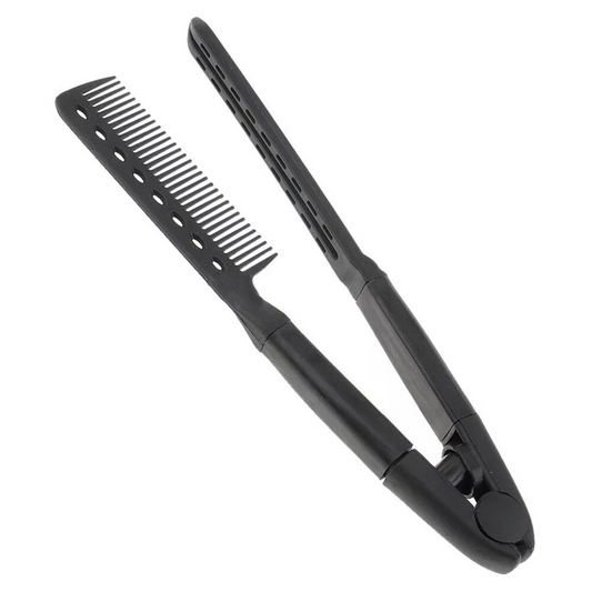 Salon Brush Hair Straightener Hairdressing Folding Styling V Comb 1x