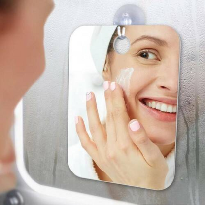 Anti-Fog Free Shower Mirror Fogless Shaving Mini Make Up Mirror