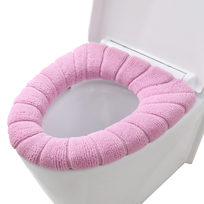 Warmer Washable Mat Cover Pad Pink Soft Bathroom Closestool Toilet Seat