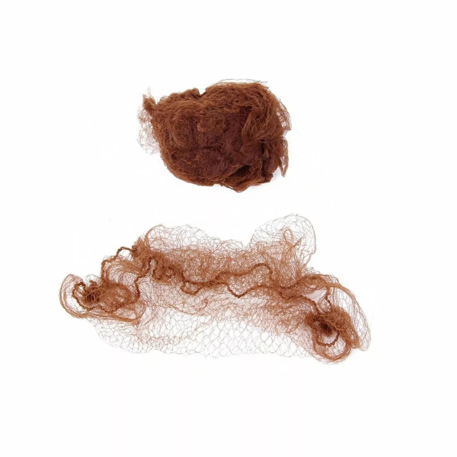 Brown  Edge Mesh Net Bun Cover Hair Net Elastic 20Pcs Ballet Bun Net Invisible