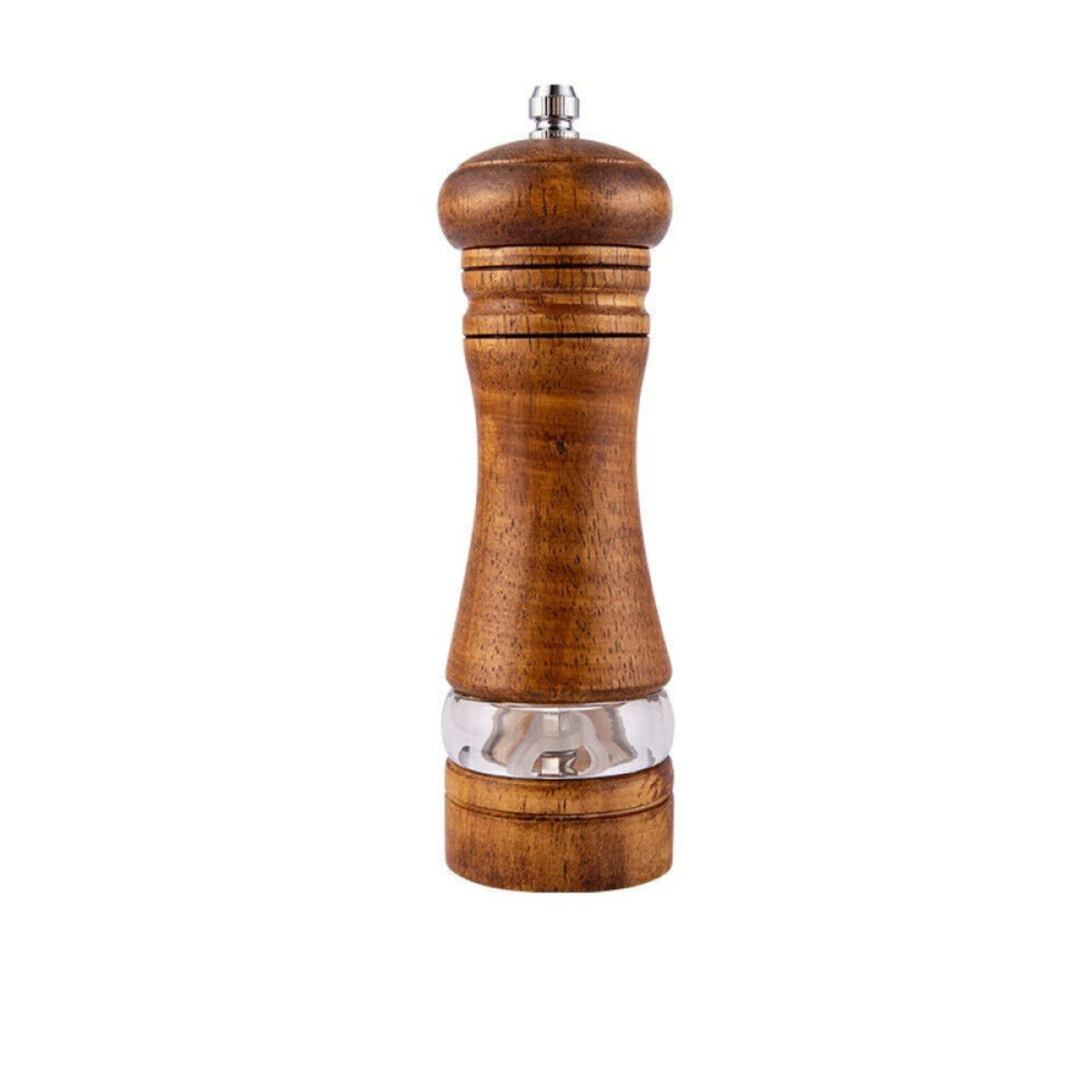 Adjustable Manual Wooden Pepper Grinder Salt Mill Kitchen Tool Antique